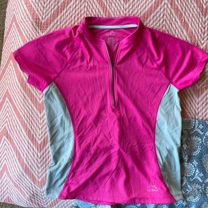 LL Bean cycling Jersey short sleeve